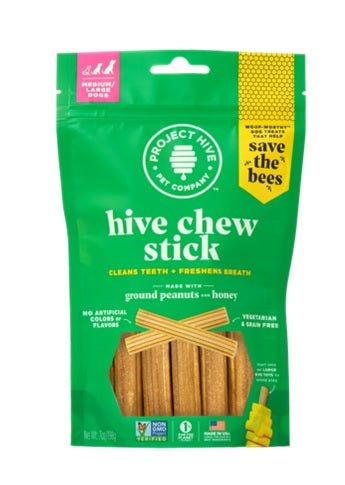 Project Hive Large Dog Chew Sticks 7oz