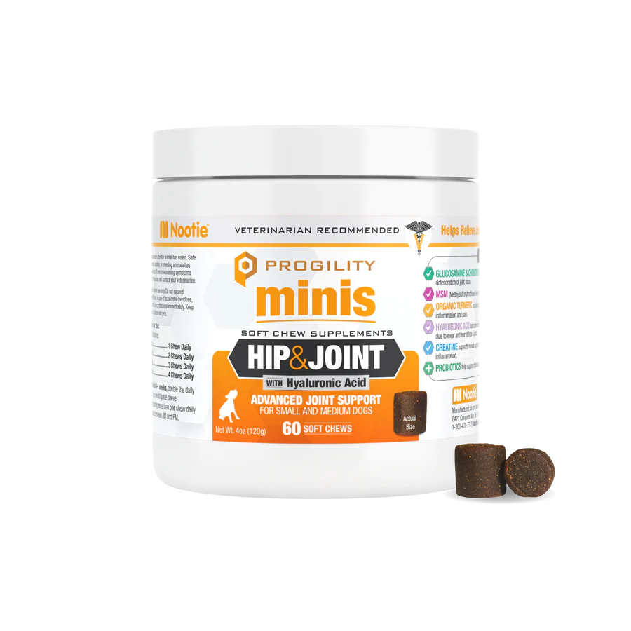 Nootie Progility Minis Hip & Joint Supplement Soft Chews 60 Count