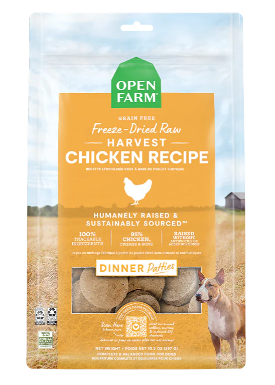 Open Farm Freeze Dried Chicken Patties