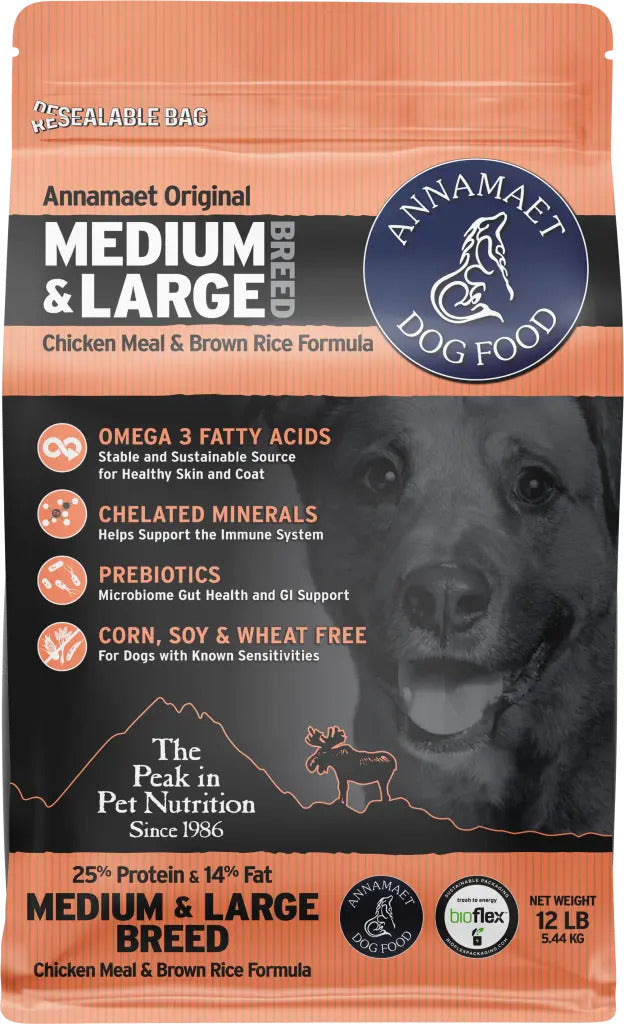 Annamaet Dry Dog Food Medium & Large Breed