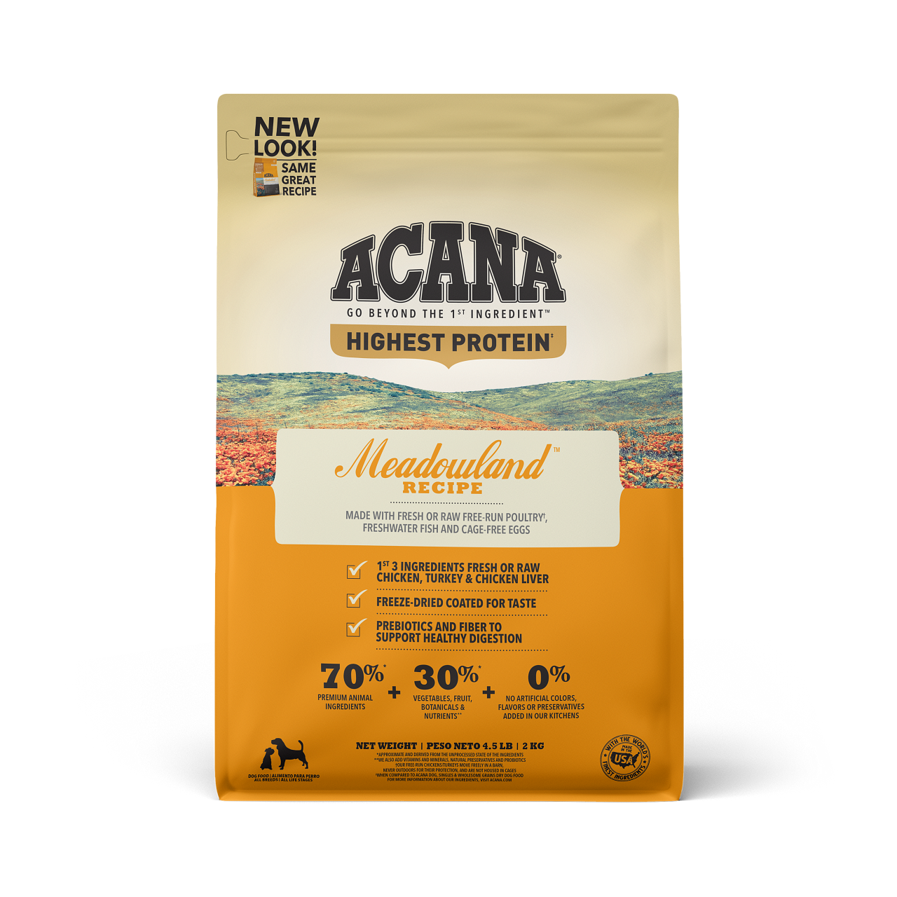 Acana Dry Dog Food Highest Protein Meadowland
