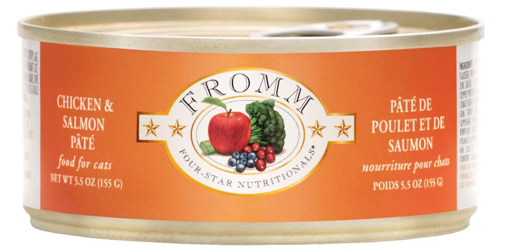 Fromm Canned Cat Food Chicken & Salmon Pate 5.5oz