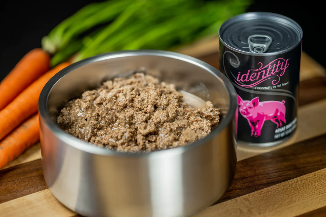 Identity Pet Canned 95% Free Range Prairie Pork Recipe 13oz