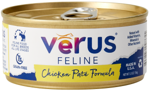 Verus Canned Cat Food Chicken Pate 6oz