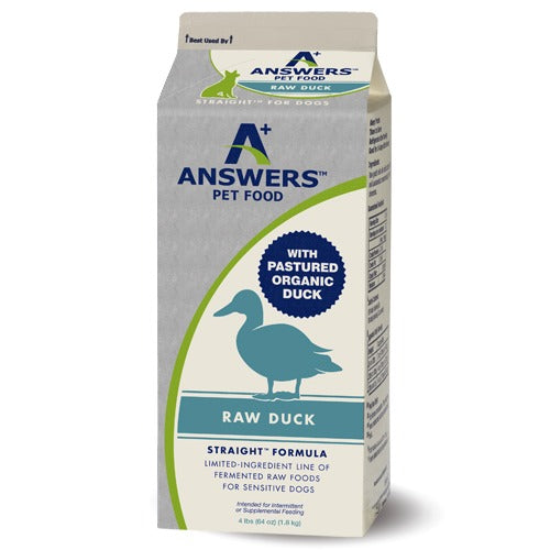 Answers Raw Straight Duck 4lb