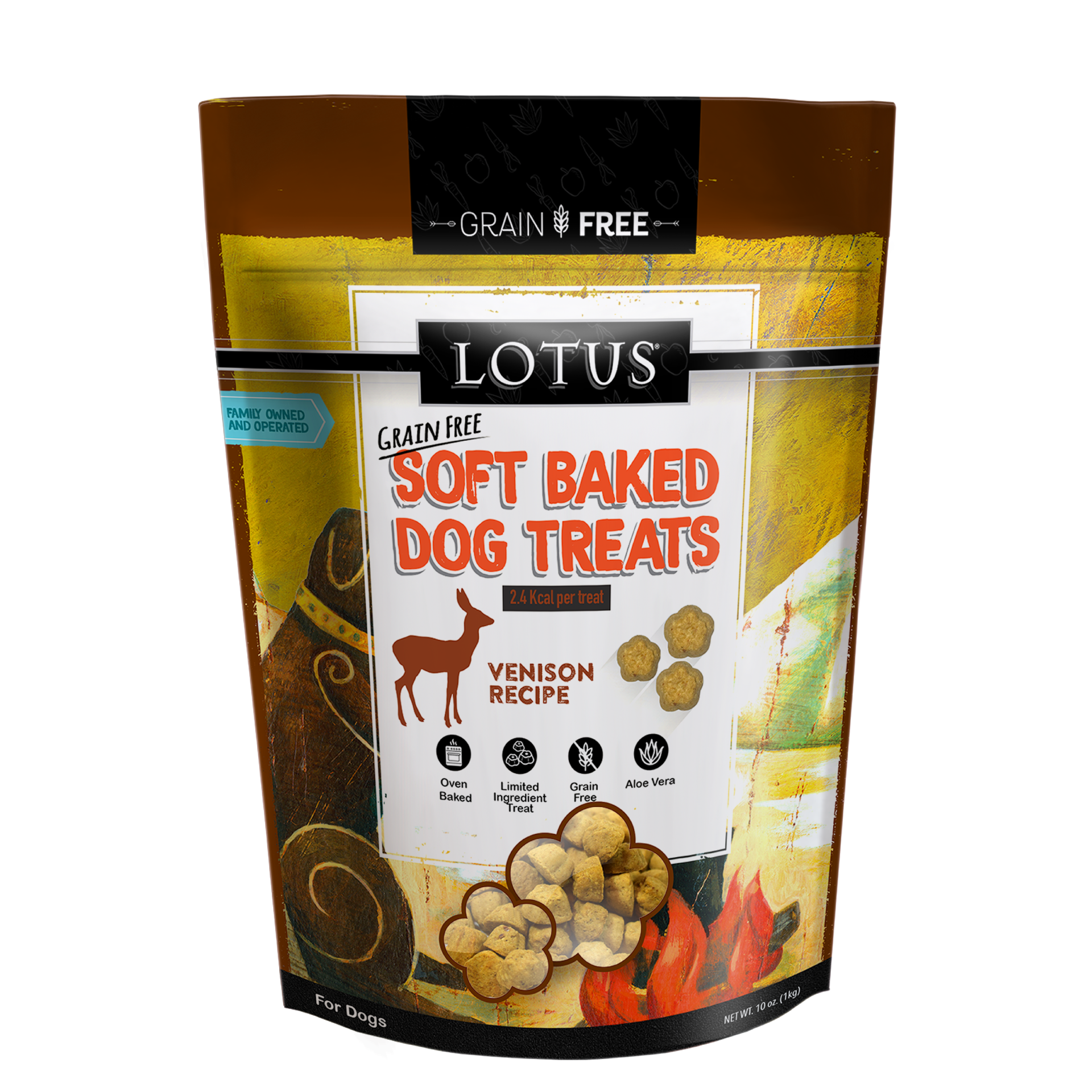 Lotus Soft Baked Grain Free Venison Treats 10oz