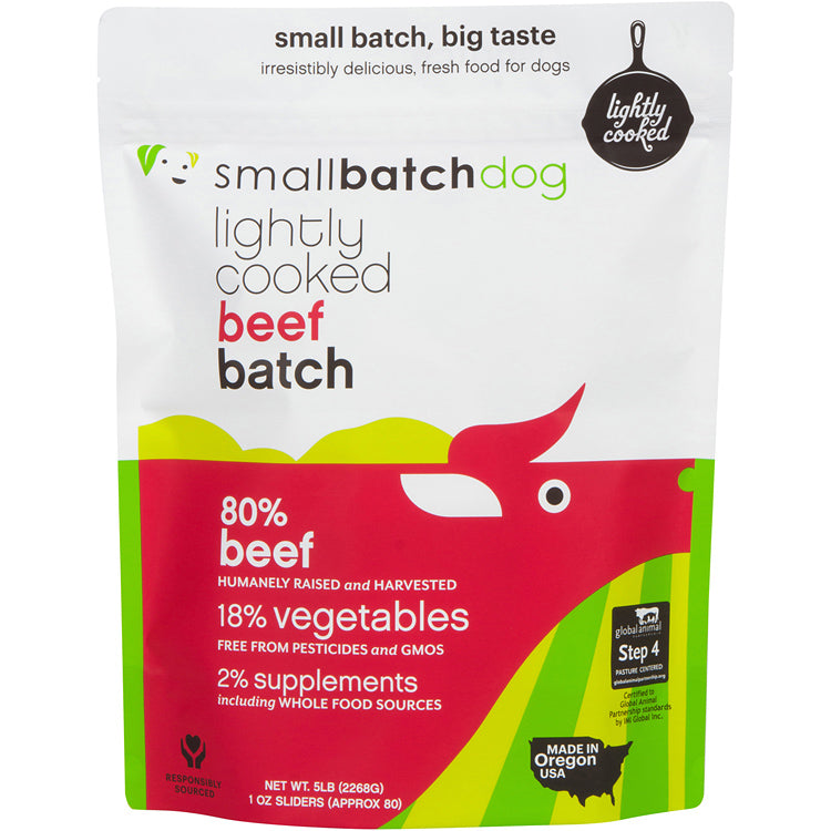 Small Batch Lightly Cooked Dog Food Beef