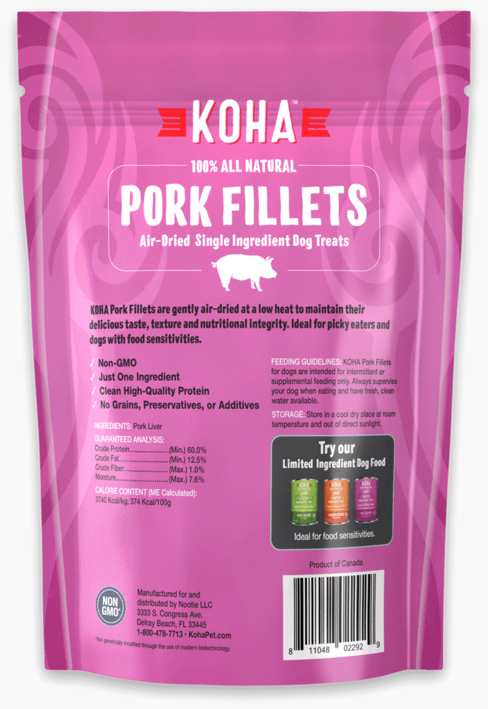 Koha Air Dried Pork Liver Fillets 4oz