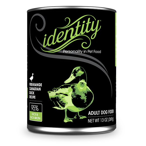 Identity Pet Canned 95% Free Range Canadian Duck Recipe 13oz