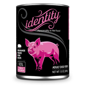 Identity Pet Canned 95% Free Range Prairie Pork Recipe 13oz