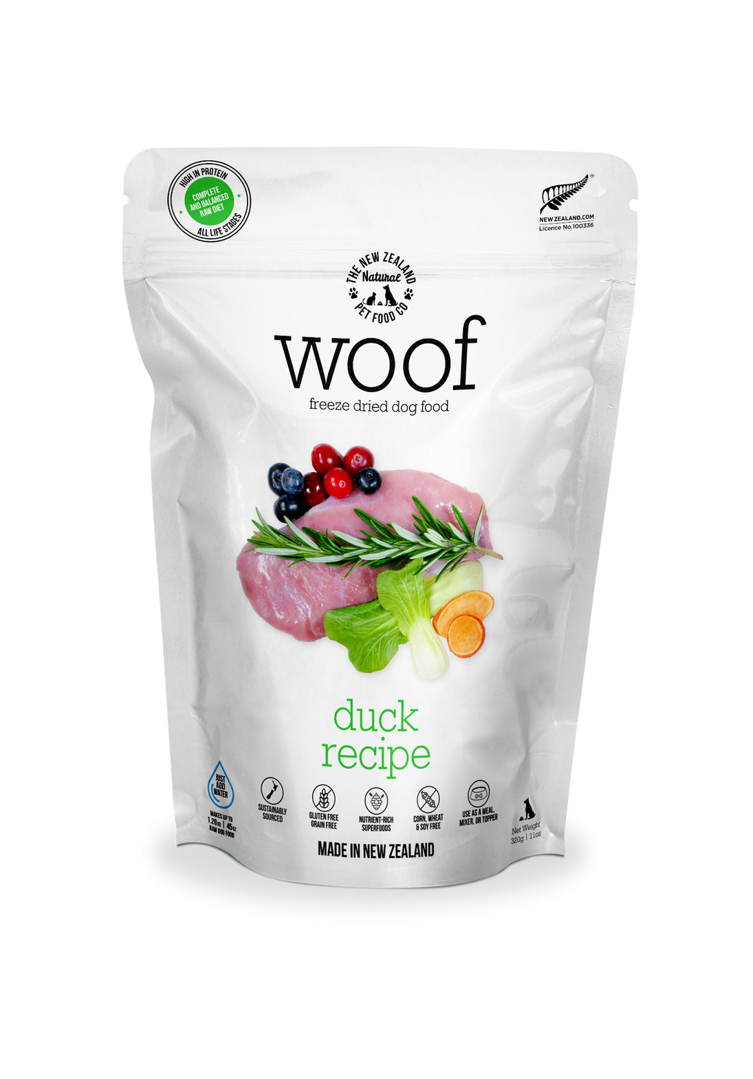 New Zealand Natural Freeze Dried Woof Duck