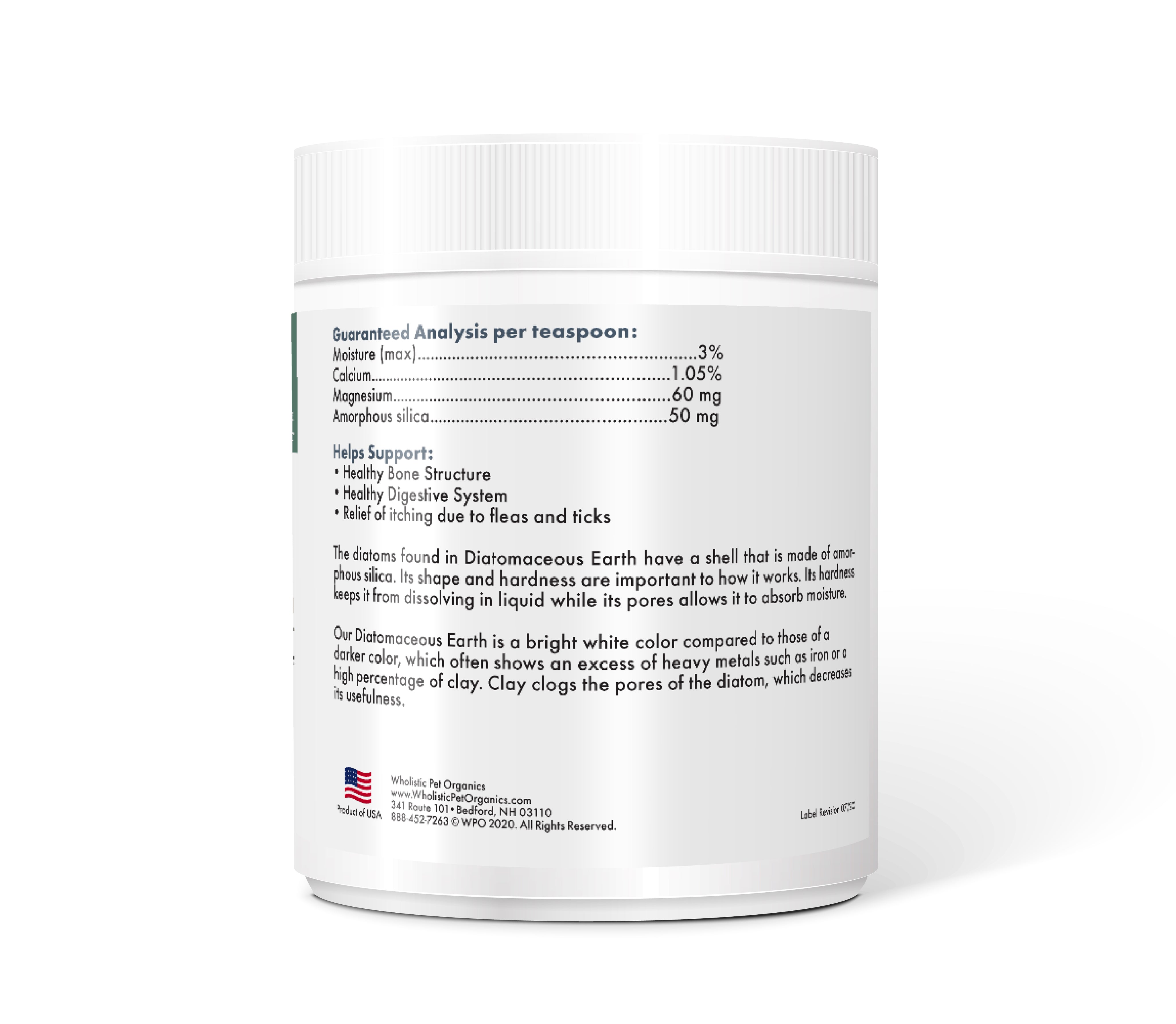 Wholistic Pet Organics Diatomaceous Earth 13oz