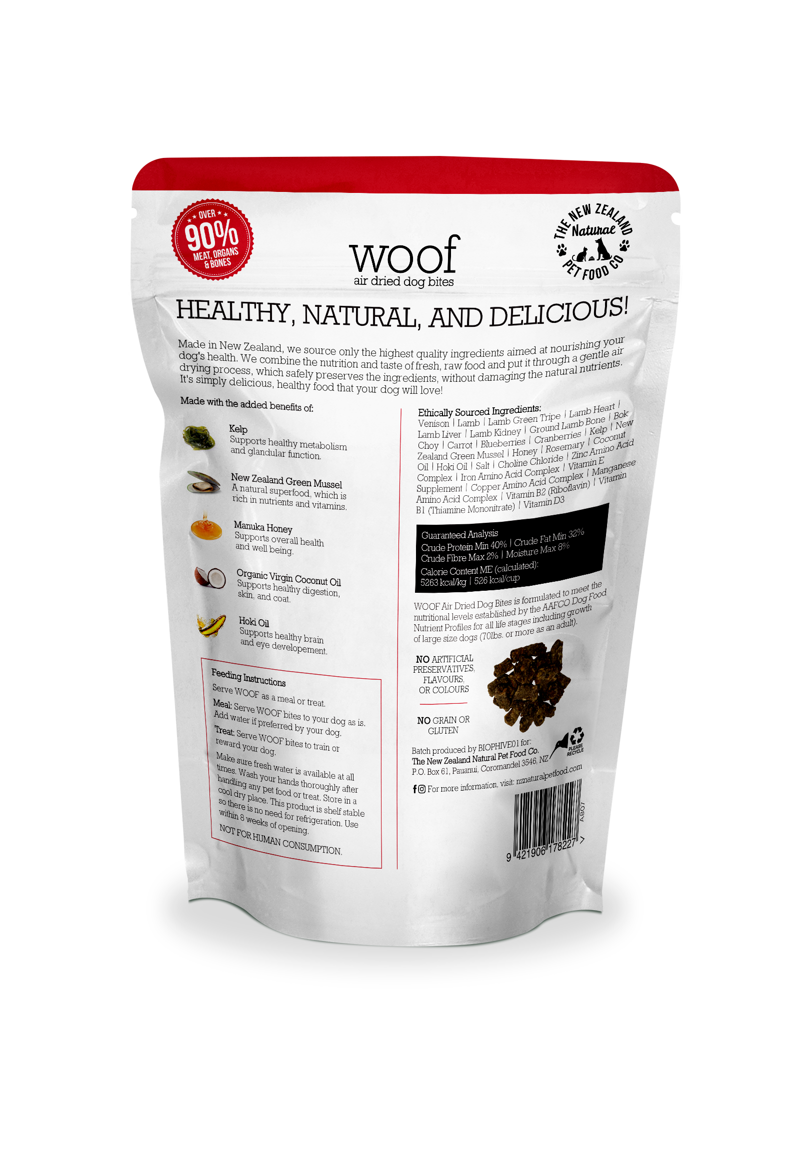 New Zealand Natural Air Dried Woof Venison