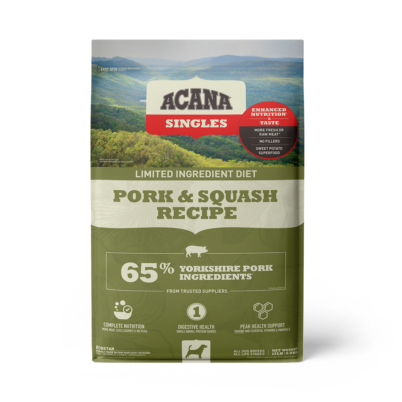 Acana Dry Dog Food Singles Pork & Squash