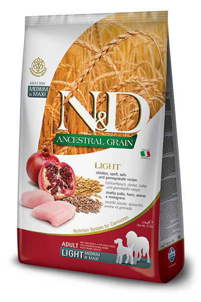 Farmina Dog Ancestral Grain Chicken Light Med & Maxi 26.4lb