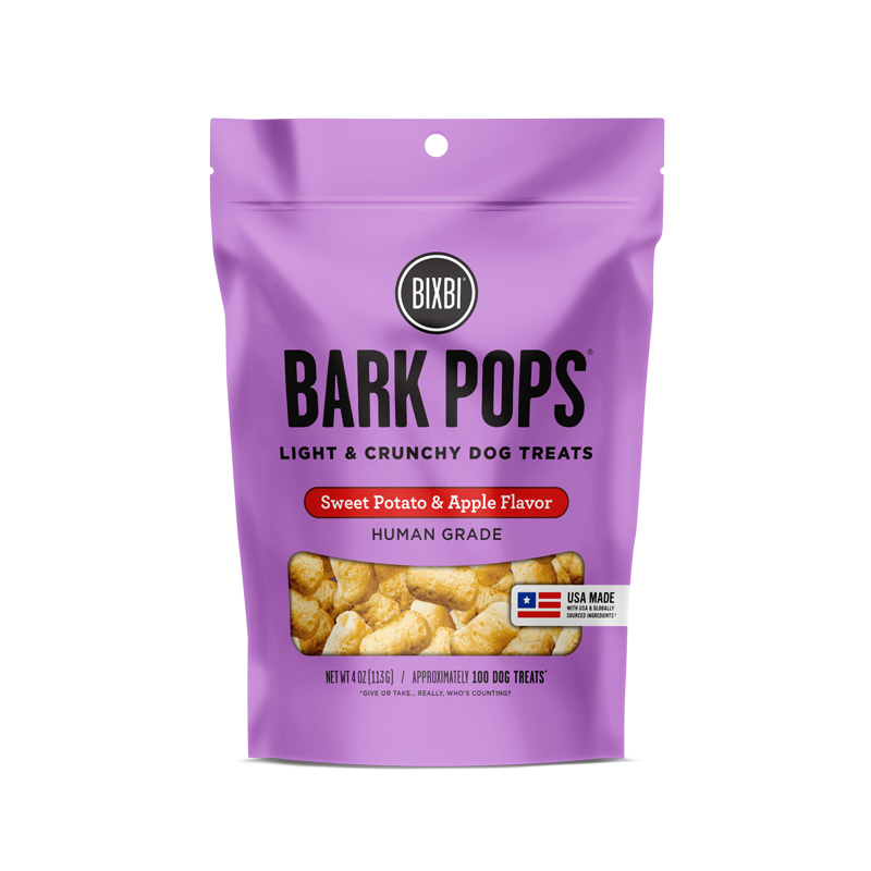 Bixbi Bark Pops Sweet Potato & Apple Flavor 4oz