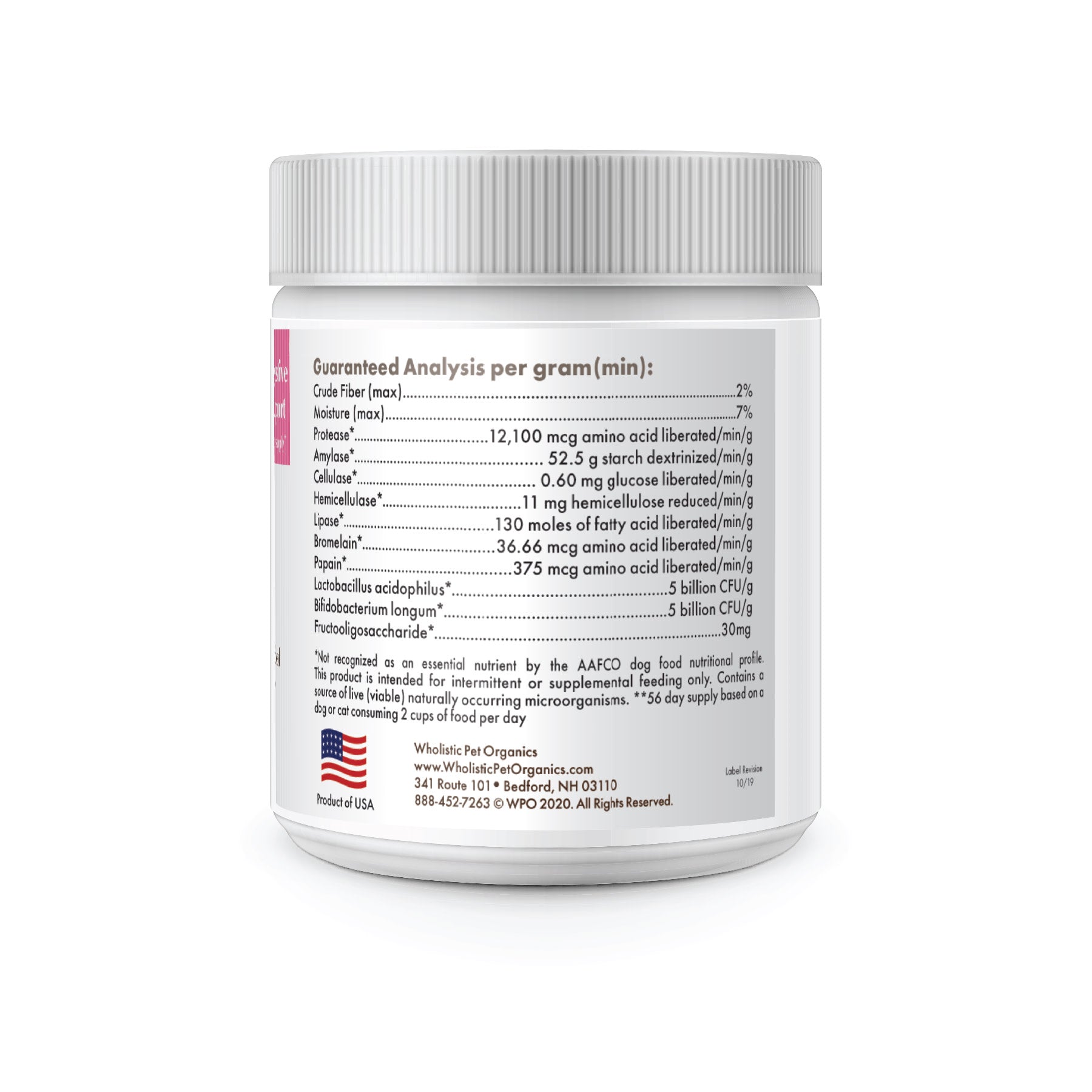 Wholistic Pet Organics Digest All Plus Powder