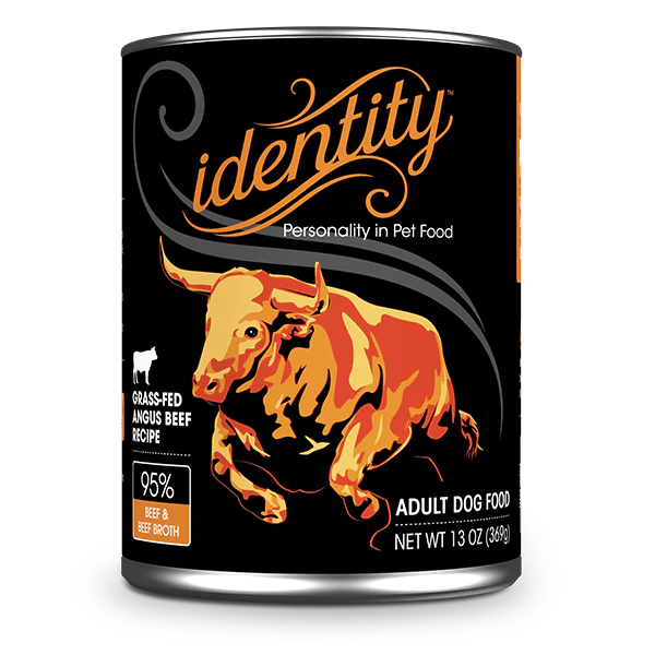 Identity Pet Canned 95% Grass Fed Angus Beef Recipe 13oz