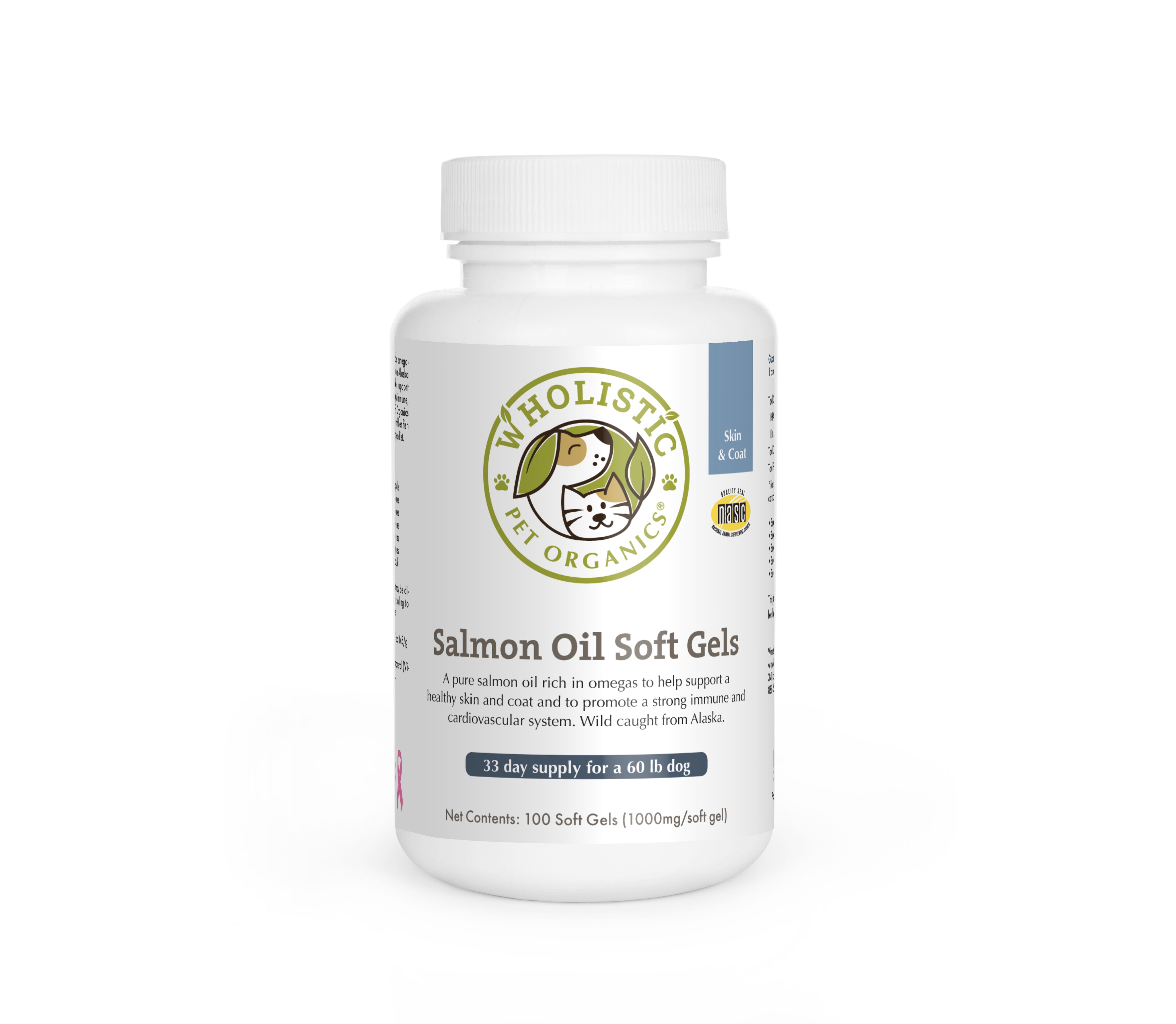 Wholistic Pet Organics Salmon Oil Soft Gels