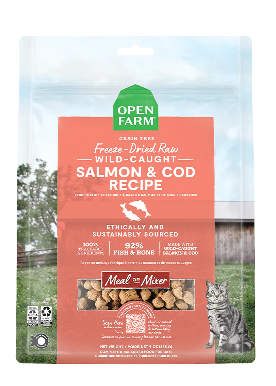 Open Farm Cat Freeze Dried Salmon & Cod Recipe