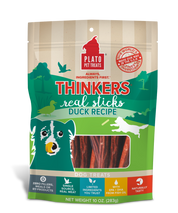 Plato Pet Treats Thinkers Real Sticks Duck