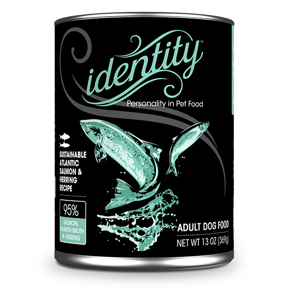 Identity Pet Canned 95% Sustainable Atlantic Salmon & Herring Recipe 13oz
