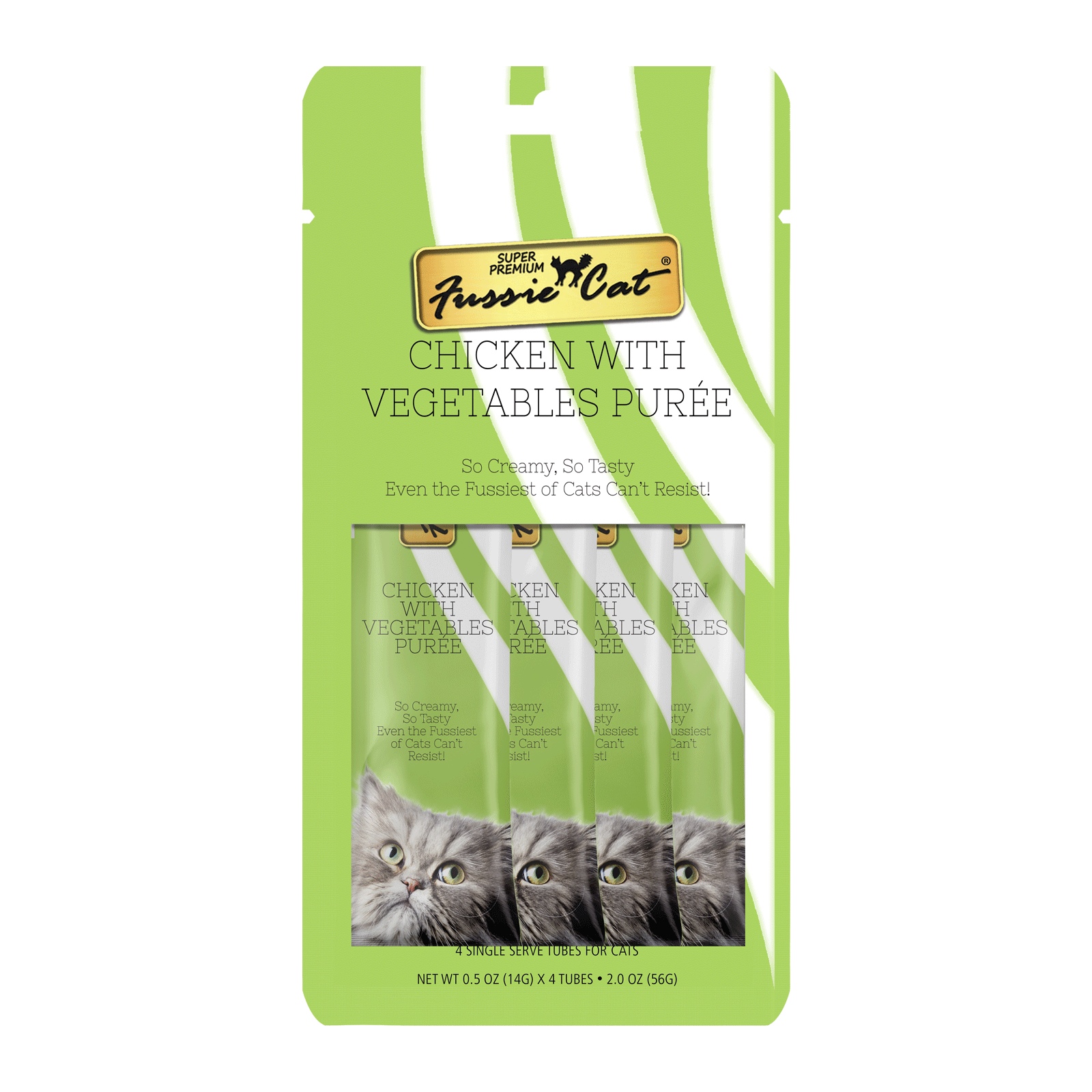Fussie Cat Chicken With Vegetables Puree 4 Pack