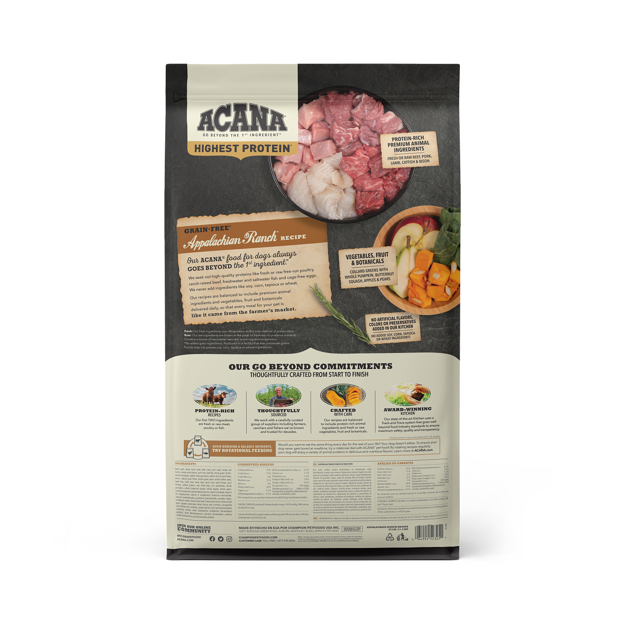 Acana Dry Dog Food Highest Protein Appalachian Ranch