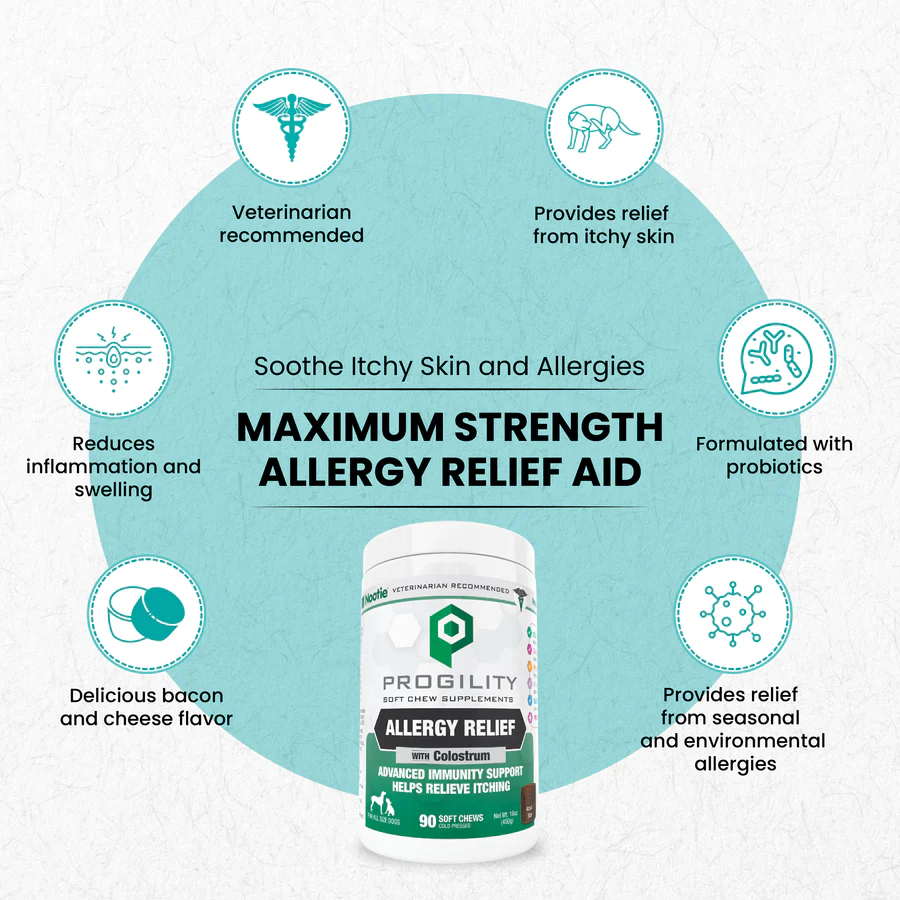 Nootie Progility Allergy Relief Supplement Soft Chews 90 Count