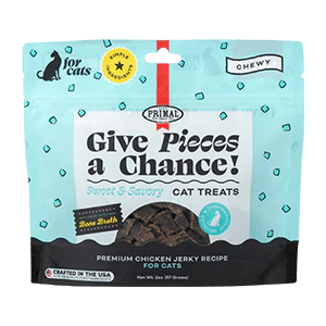 Primal Cat Give Pieces A Chance Jerky Treats 2oz