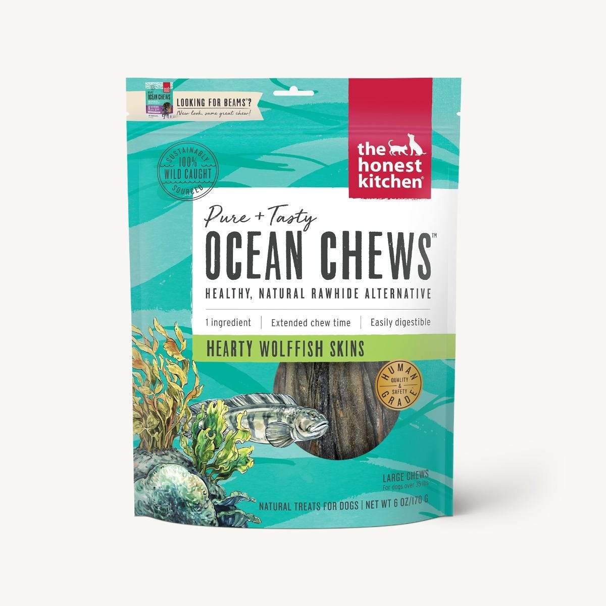Honest Kitchen Ocean Chews Wolffish Skins