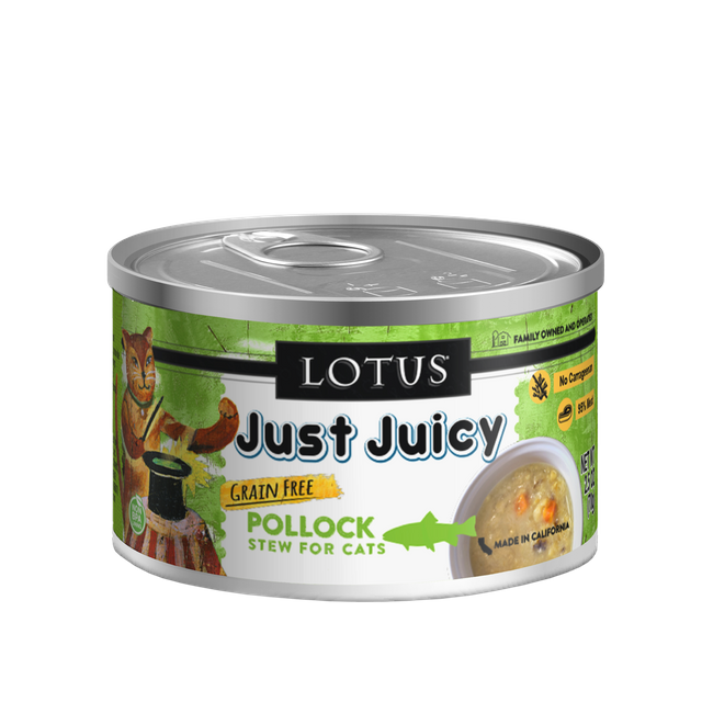 Lotus Canned Cat Food Just Juicy Pollock Stew