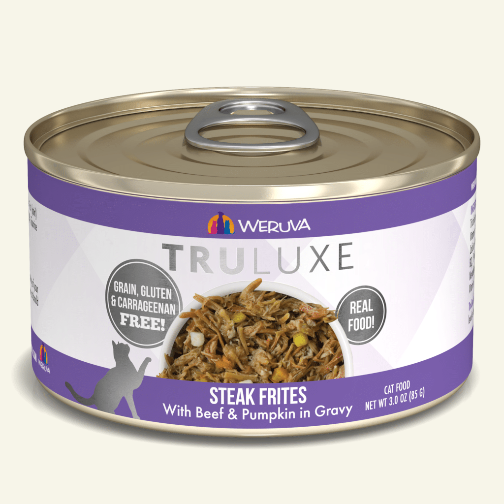 Weruva Canned Cat Food Truluxe Steak Frites 3oz