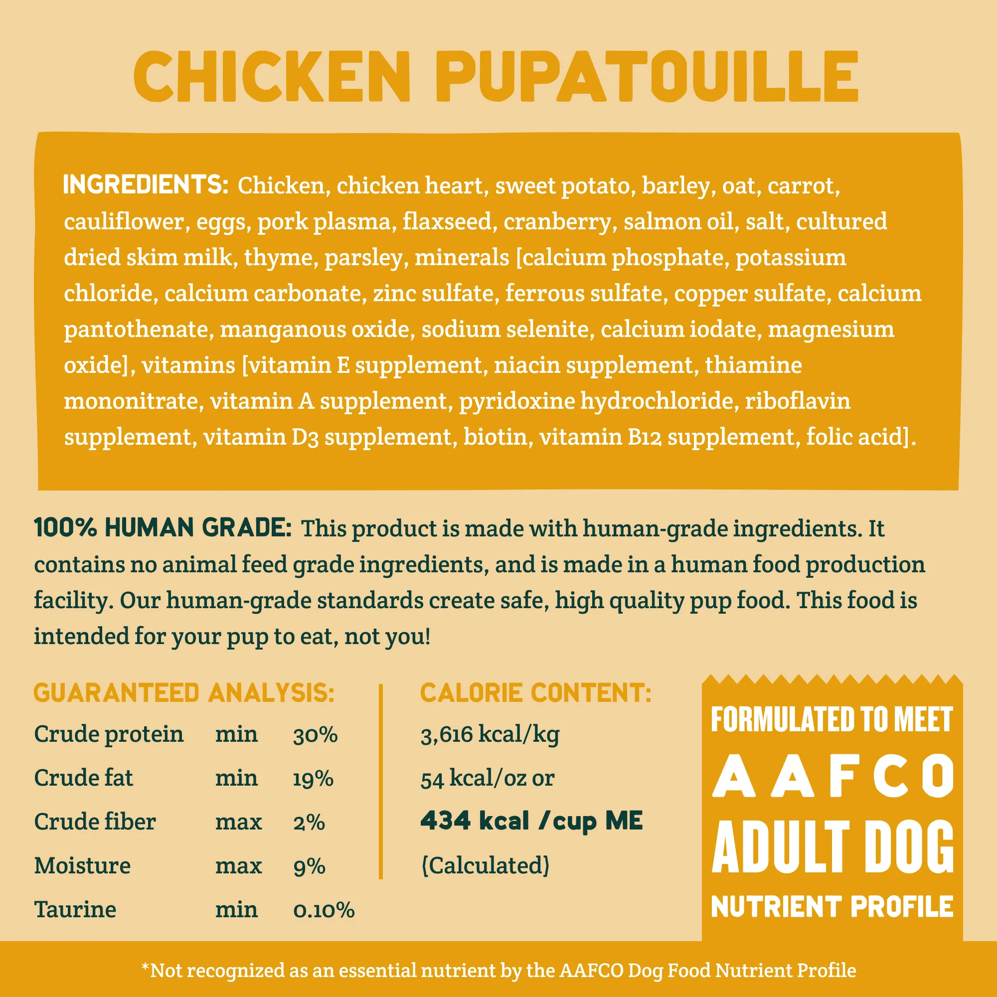 A Pup Above Chicken Puptouille Cubies 2lb