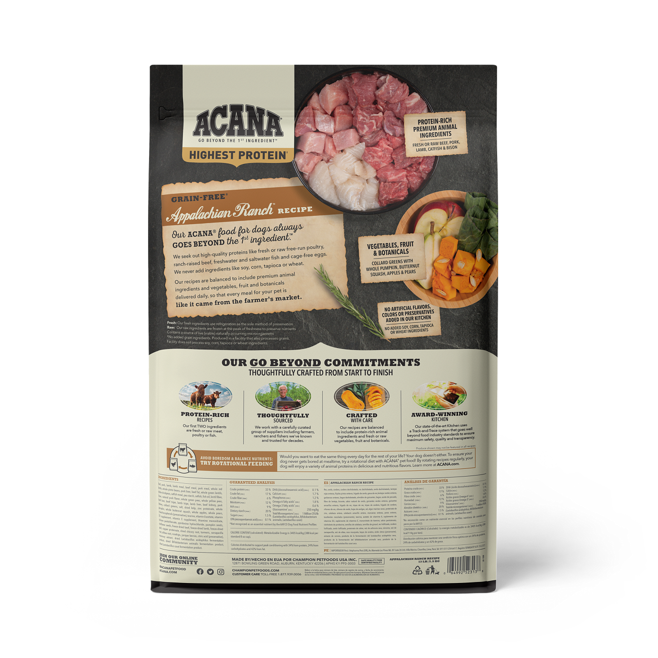 Acana Dry Dog Food Highest Protein Meadowland