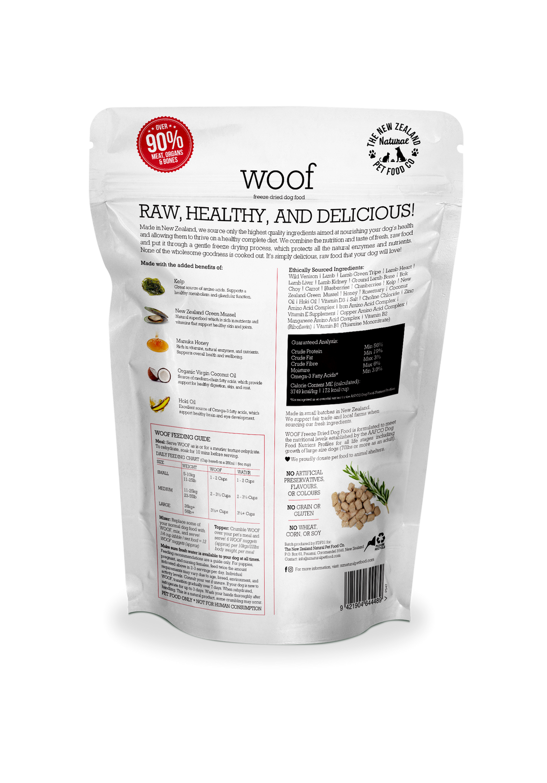 New Zealand Natural Freeze Dried Woof Wild Vension