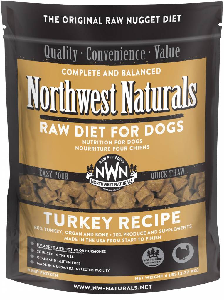 Northwest Naturals Raw Turkey Nuggets 6lb