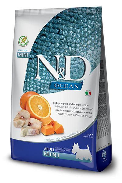 Farmina Dog Grain Free Cod Pumpkin & Orange Mini