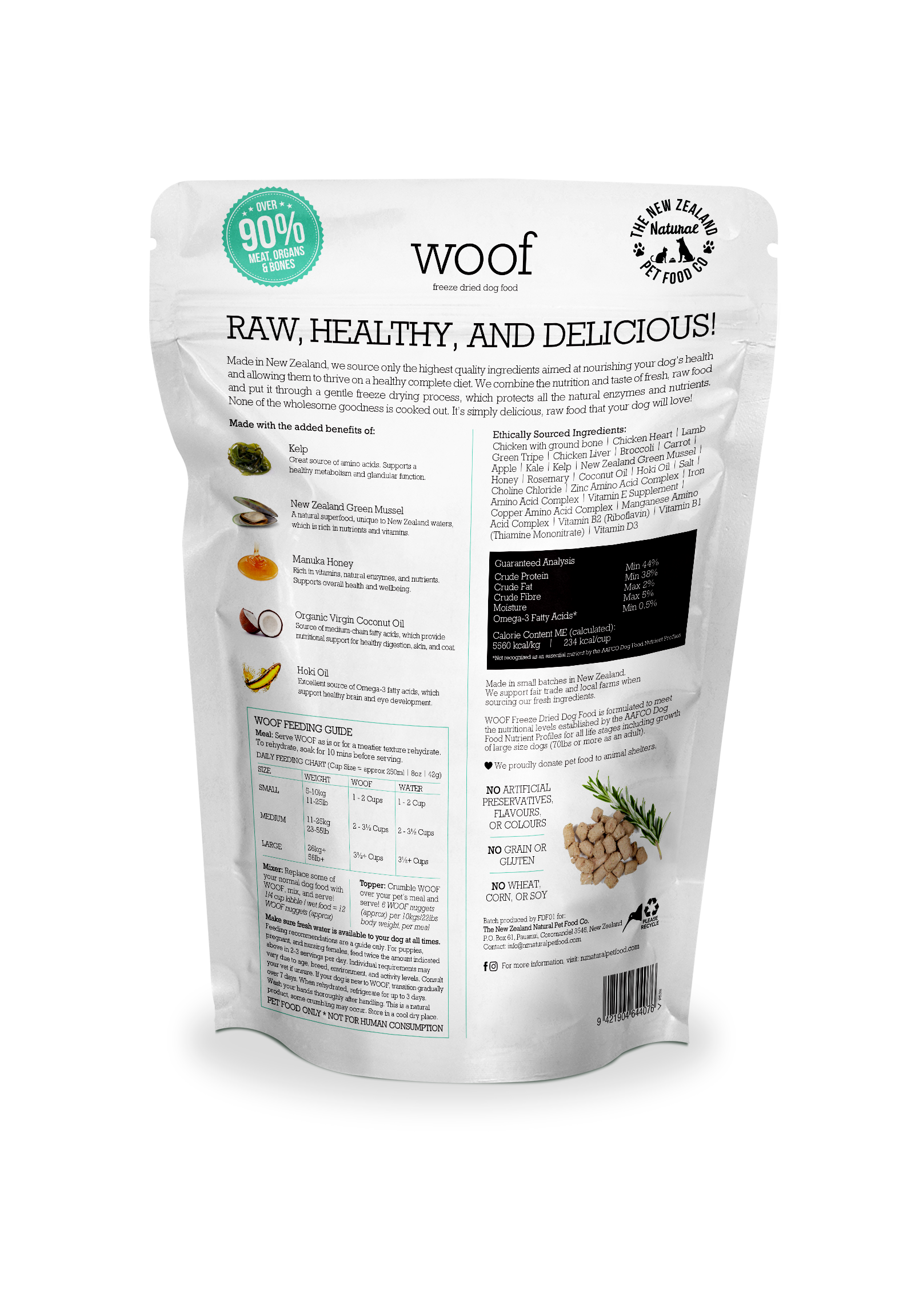 New Zealand Natural Freeze Dried Woof Chicken