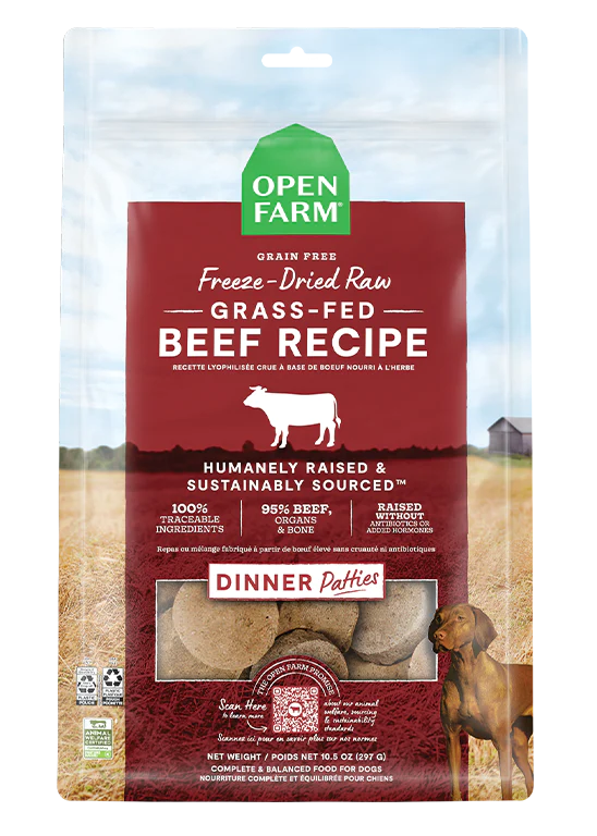 Open Farm Freeze Dried Beef Patties