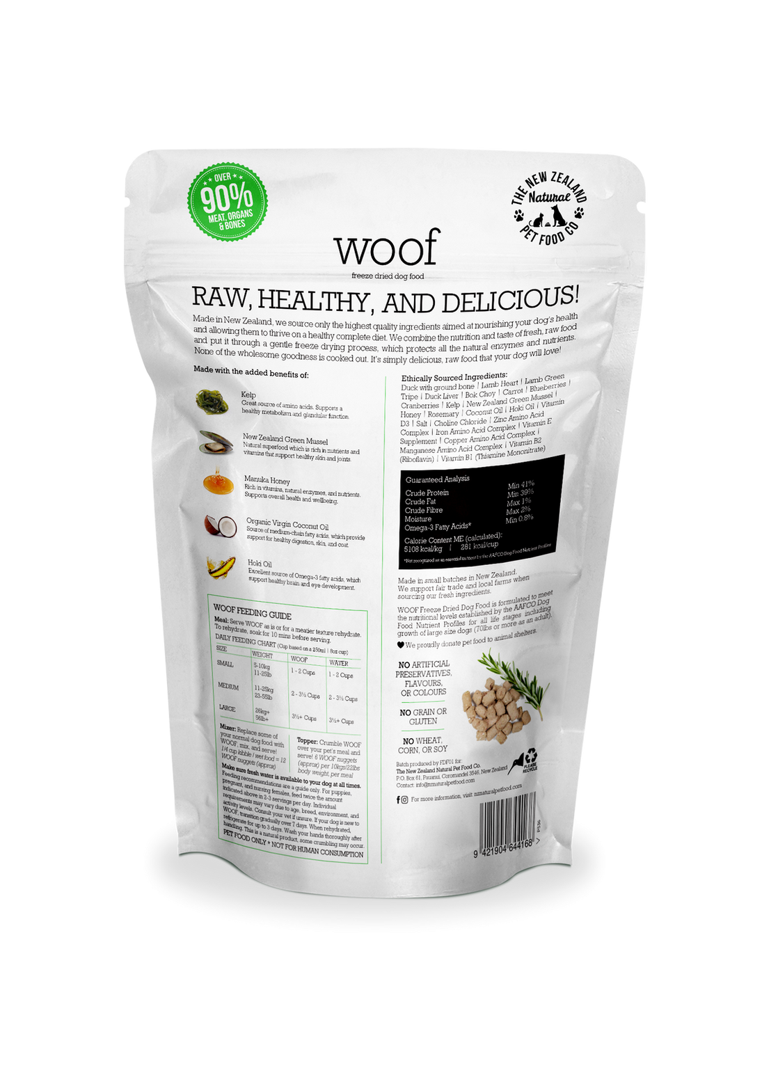 New Zealand Natural Freeze Dried Woof Duck