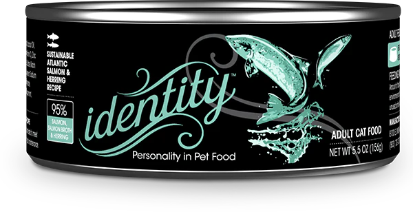 Identity Pet Cat Canned 95% Sustainable Salmon & Herring Recipe 5.5oz