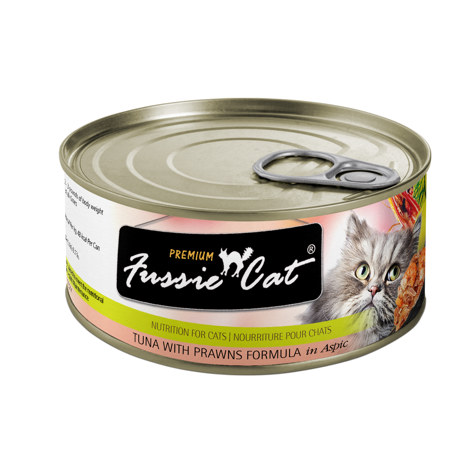 Fussie Cat Canned Cat Food Tuna & Prawn 2.8oz