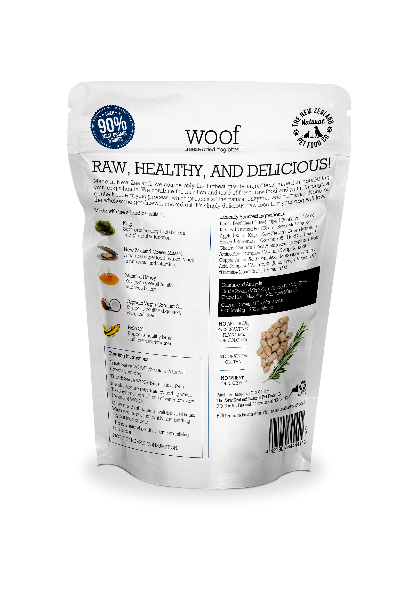 New Zealand Natural Freeze Dried Woof Beef