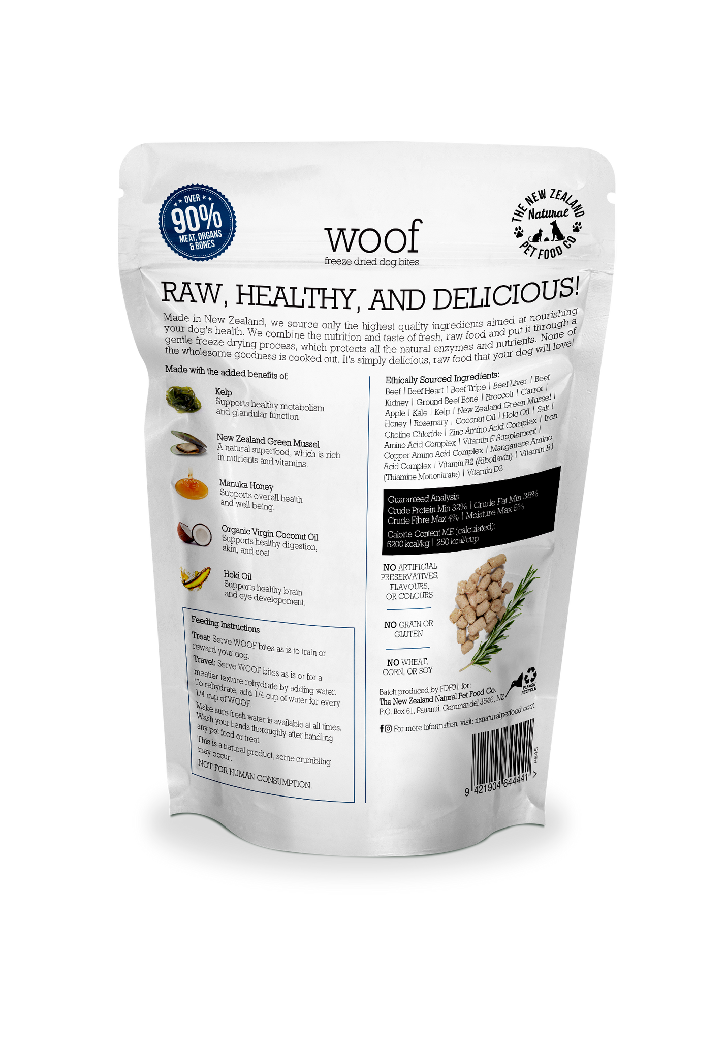 New Zealand Natural Freeze Dried Woof Beef