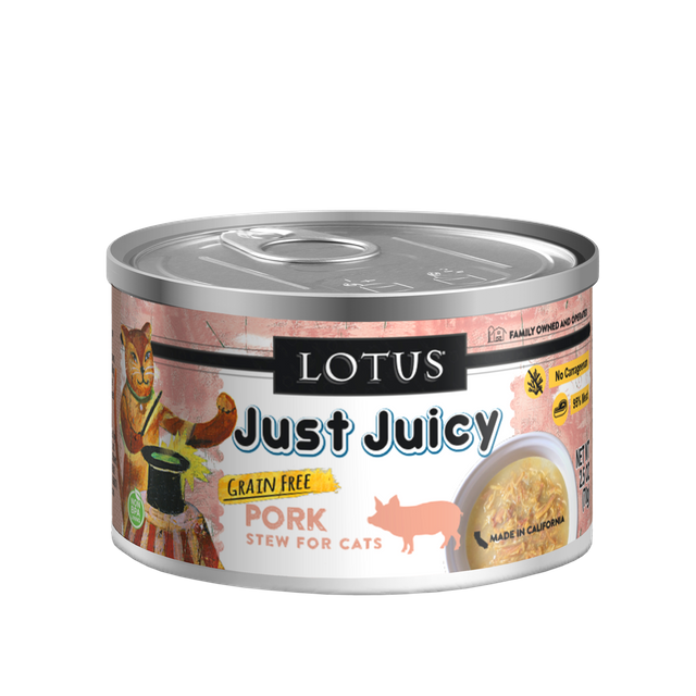 Lotus Canned Cat Food Just Juicy Pork Stew