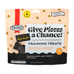 Primal Give Pieces A Chance Beef Jerky Treats 4oz