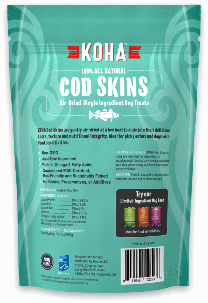 Koha Air Dried Cod Skins 2.5oz
