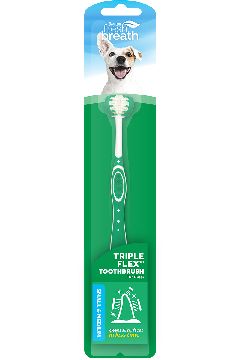 Tropiclean Triple Flex Toothbrush for Dogs