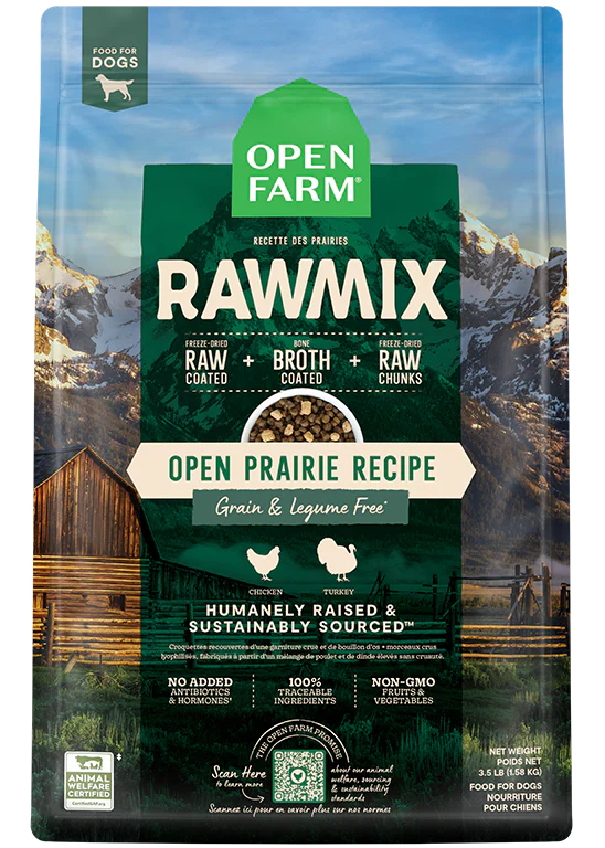 Open Farm RawMix Grain Free Open Prairie  Dog Food